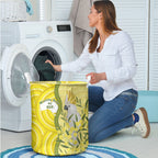 Australia Wattle Day Laundry Basket Sulphur-crested Cockatoo Aboriginal Pattern