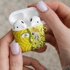 Australia Wattle Day AirPods Case Sulphur-crested Cockatoo Aboriginal Pattern