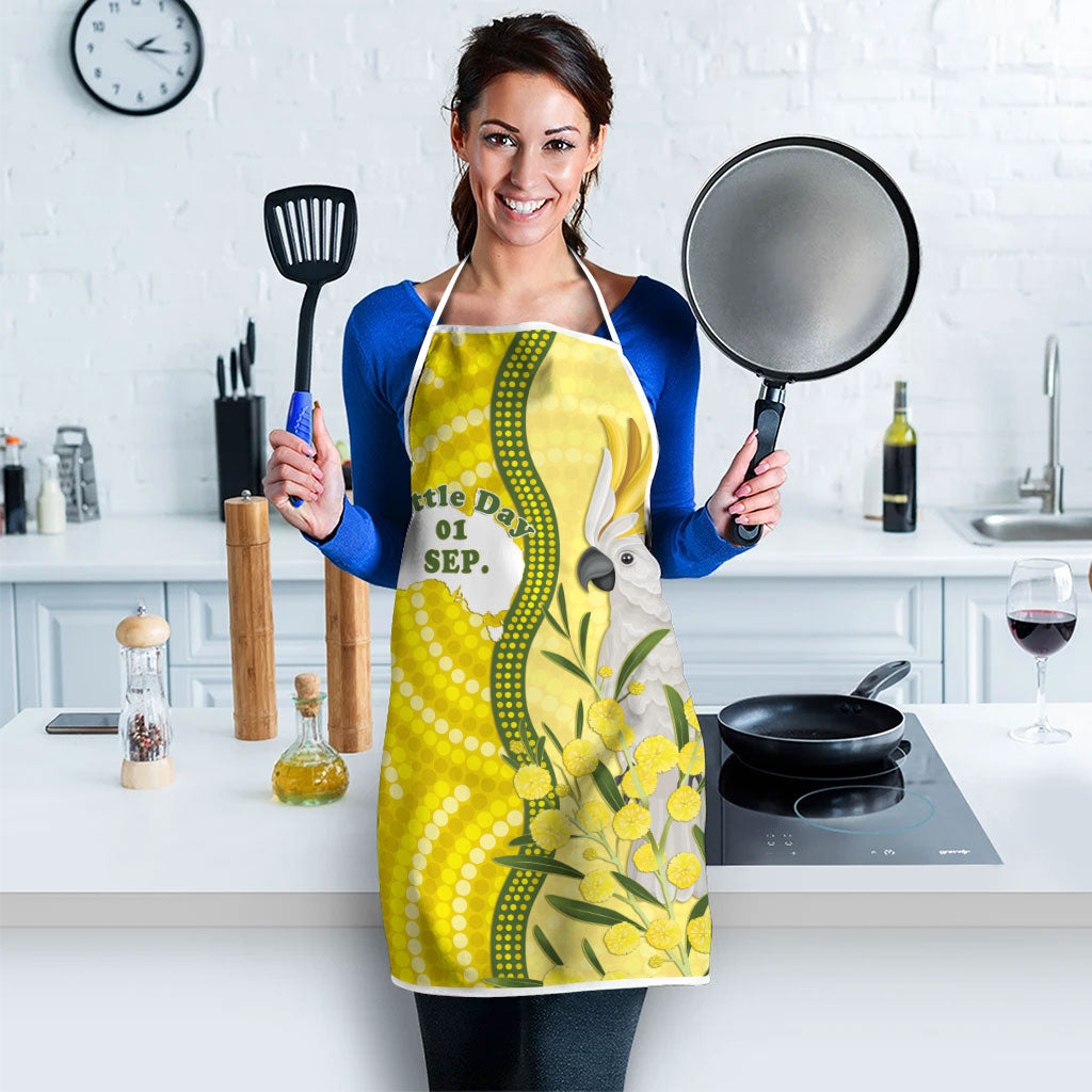 Australia Wattle Day Apron Sulphur-crested Cockatoo Aboriginal Pattern