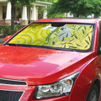 Australia Wattle Day Auto Sun Shade Sulphur-crested Cockatoo Aboriginal Pattern