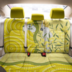Australia Wattle Day Back Car Seat Cover Sulphur-crested Cockatoo Aboriginal Pattern
