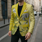 Australia Wattle Day Blazer Sulphur-crested Cockatoo Aboriginal Pattern