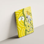 Australia Wattle Day Canvas Wall Art Sulphur-crested Cockatoo Aboriginal Pattern