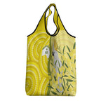 Australia Wattle Day Grocery Bag Sulphur-crested Cockatoo Aboriginal Pattern