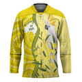 Australia Wattle Day Hockey Jersey Sulphur-crested Cockatoo Aboriginal Pattern