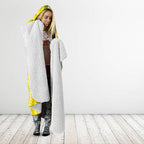 Australia Wattle Day Hooded Blanket Sulphur-crested Cockatoo Aboriginal Pattern