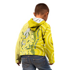 Australia Wattle Day Kid Hoodie Sulphur-crested Cockatoo Aboriginal Pattern