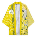 Australia Wattle Day Kimono Sulphur-crested Cockatoo Aboriginal Pattern