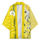 Australia Wattle Day Kimono Sulphur-crested Cockatoo Aboriginal Pattern
