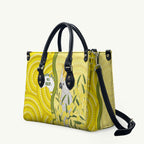 Australia Wattle Day Leather Bag Sulphur-crested Cockatoo Aboriginal Pattern