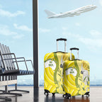 Australia Wattle Day Luggage Cover Sulphur-crested Cockatoo Aboriginal Pattern