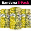 Australia Wattle Day Neck Gaiter Sulphur-crested Cockatoo Aboriginal Pattern