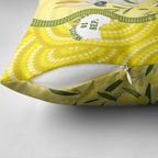 Australia Wattle Day Pillow Cover Sulphur-crested Cockatoo Aboriginal Pattern