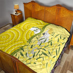 Australia Wattle Day Quilt Sulphur-crested Cockatoo Aboriginal Pattern