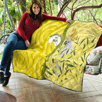 Australia Wattle Day Quilt Sulphur-crested Cockatoo Aboriginal Pattern