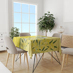 Australia Wattle Day Tablecloth Sulphur-crested Cockatoo Aboriginal Pattern