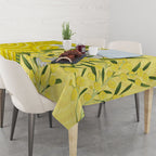 Australia Wattle Day Tablecloth Sulphur-crested Cockatoo Aboriginal Pattern