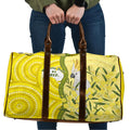 Australia Wattle Day Travel Bag Sulphur-crested Cockatoo Aboriginal Pattern