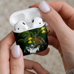 Kea Bird Kowhai New Zealand AirPods Case Mountain Landscape Maori Art