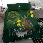 Kea Bird Kowhai New Zealand Bedding Set Mountain Landscape Maori Art