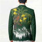 Kea Bird Kowhai New Zealand Blazer Mountain Landscape Maori Art