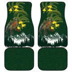 Kea Bird Kowhai New Zealand Car Mats Mountain Landscape Maori Art