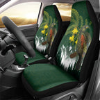 Kea Bird Kowhai New Zealand Car Seat Cover Mountain Landscape Maori Art