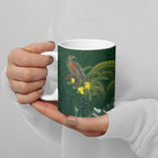 Kea Bird Kowhai New Zealand Ceramic Mug Mountain Landscape Maori Art