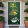 Kea Bird Kowhai New Zealand Door Cover Mountain Landscape Maori Art