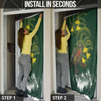 Kea Bird Kowhai New Zealand Door Cover Mountain Landscape Maori Art