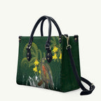 Kea Bird Kowhai New Zealand Leather Bag Mountain Landscape Maori Art
