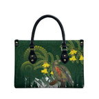 Kea Bird Kowhai New Zealand Leather Bag Mountain Landscape Maori Art