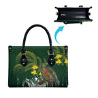 Kea Bird Kowhai New Zealand Leather Bag Mountain Landscape Maori Art