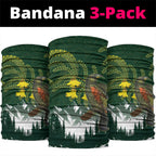 Kea Bird Kowhai New Zealand Neck Gaiter Mountain Landscape Maori Art