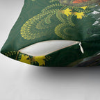 Kea Bird Kowhai New Zealand Pillow Cover Mountain Landscape Maori Art