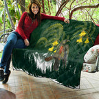Kea Bird Kowhai New Zealand Quilt Mountain Landscape Maori Art