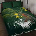 Kea Bird Kowhai New Zealand Quilt Bed Set Mountain Landscape Maori Art
