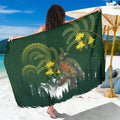 Kea Bird Kowhai New Zealand Sarong Mountain Landscape Maori Art