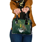 Kea Bird Kowhai New Zealand Shoulder Handbag Mountain Landscape Maori Art