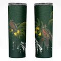 Kea Bird Kowhai New Zealand Skinny Tumbler Mountain Landscape Maori Art