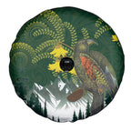 Kea Bird Kowhai New Zealand Spare Tire Cover Mountain Landscape Maori Art