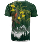 Kea Bird Kowhai New Zealand T Shirt Mountain Landscape Maori Art