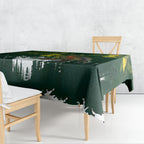 Kea Bird Kowhai New Zealand Tablecloth Mountain Landscape Maori Art