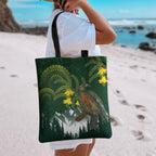 Kea Bird Kowhai New Zealand Tote Bag Mountain Landscape Maori Art
