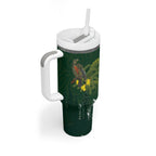 Kea Bird Kowhai New Zealand Tumbler With Handle Mountain Landscape Maori Art