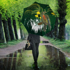 Kea Bird Kowhai New Zealand Umbrella Mountain Landscape Maori Art