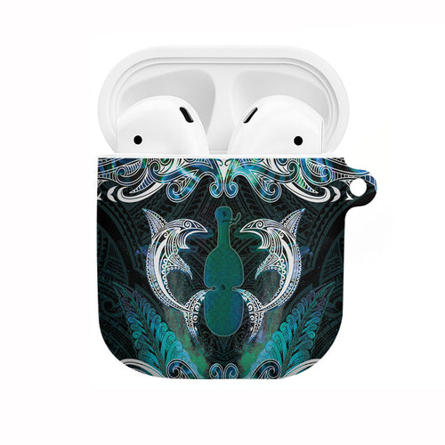 New Zealand Kotiate Weapon AirPods Case Aotearoa Mango Paua Shell Maori Pattern