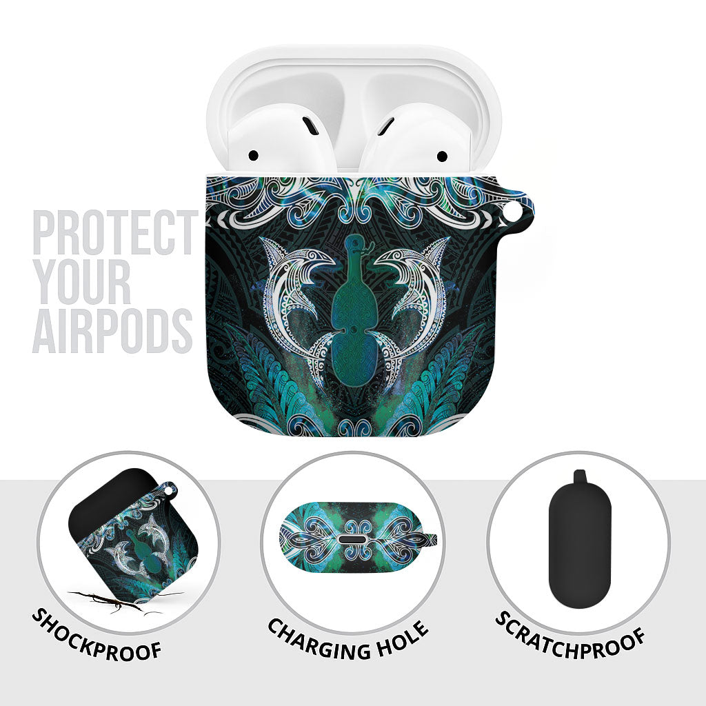 New Zealand Kotiate Weapon AirPods Case Aotearoa Mango Paua Shell Maori Pattern