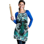 New Zealand Kotiate Weapon Apron Aotearoa Mango Paua Shell Maori Pattern