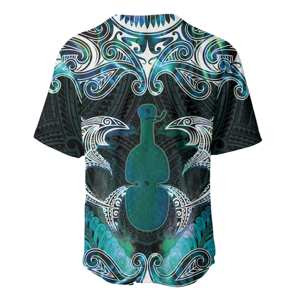 New Zealand Kotiate Weapon Baseball Jersey Aotearoa Mango Paua Shell Maori Pattern